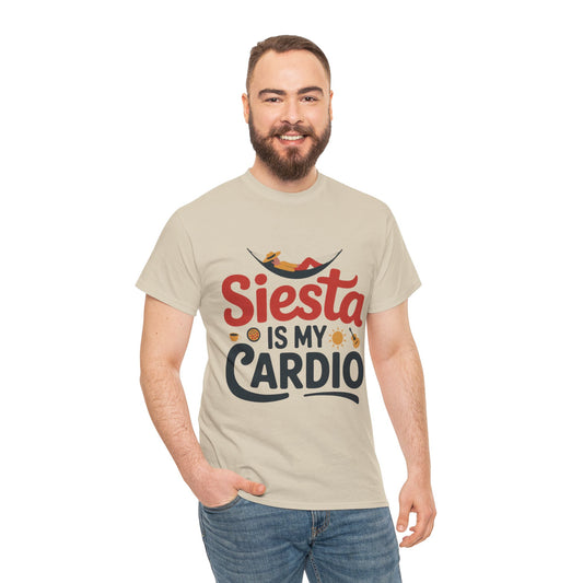 Siesta Is My Cardio Funny Mens T-Shirt Spain Humor Tee, Siesta Shirt, Siesta Culture Gift