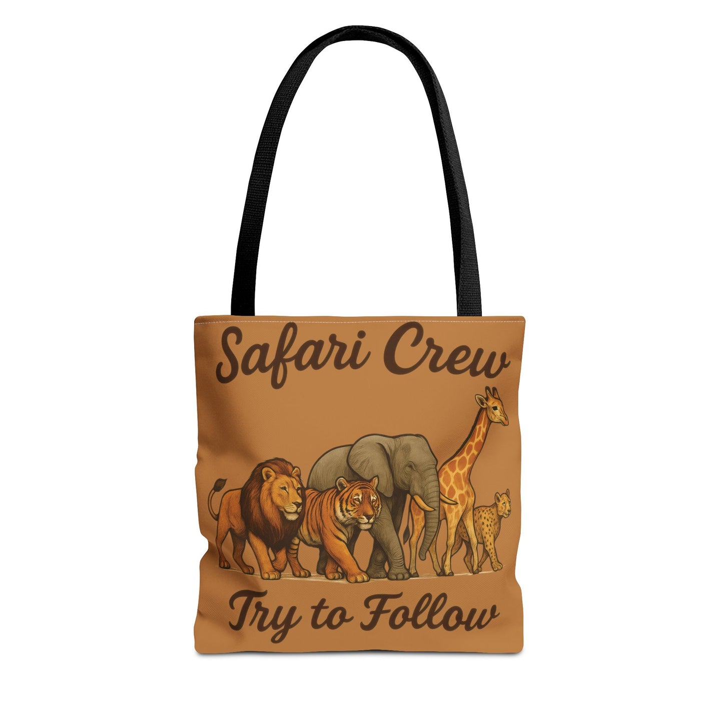 Safari Crew Tote Bag - Animal Print, Gift for Wildlife Lovers, Eco-Friendly, Stylish Grocery Bag, Adventure Enthusiast Essential