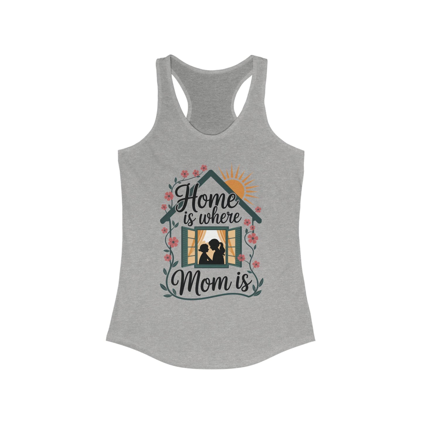 Home Is Where Mom Is Tank, Mother's Day Cotton Tank, Cute Family Gift for Mom, Sentimental Mom Gift, mother's day Gift