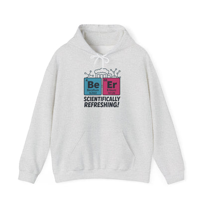 Scientifically Refreshing Beer Mens Hoodie, Gift for Beer Lovers, Science-Inspired Apparel, Perfect for Parties and Gatherings