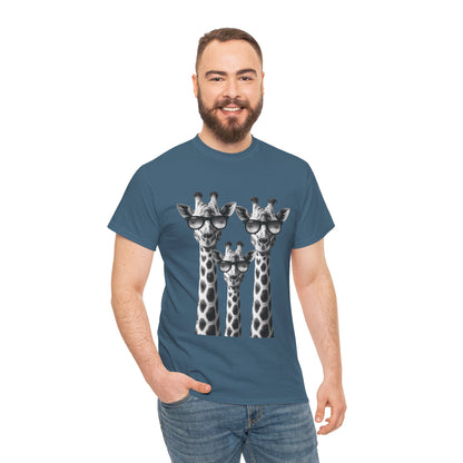 Cool Giraffes Unisex Tee, Fun Gift for Animal Lovers, Nature Enthusiasts, Safari Wildlife Lover Shirt