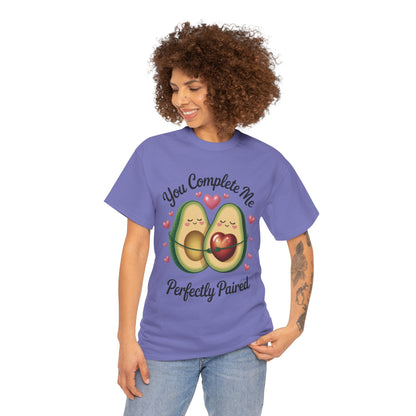 Cute Avocado Love Womens Tee, Perfect for Couples, Valentine's Day Gift, Relationship Shirt, Avocado Lover Apparel