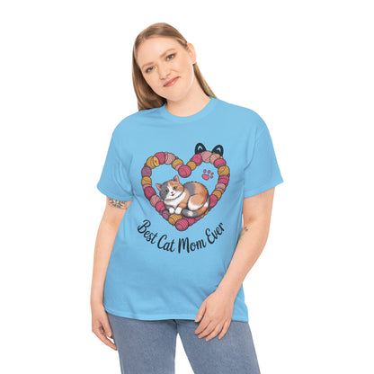 Best Cat Mom Ever T-Shirt, Cat Lover Gift, Pet Mom Shirt, Funny Animal Apparel, Cute Gift for Cat Moms, Gift for Cat Lovers, Kitty Mom Shirt