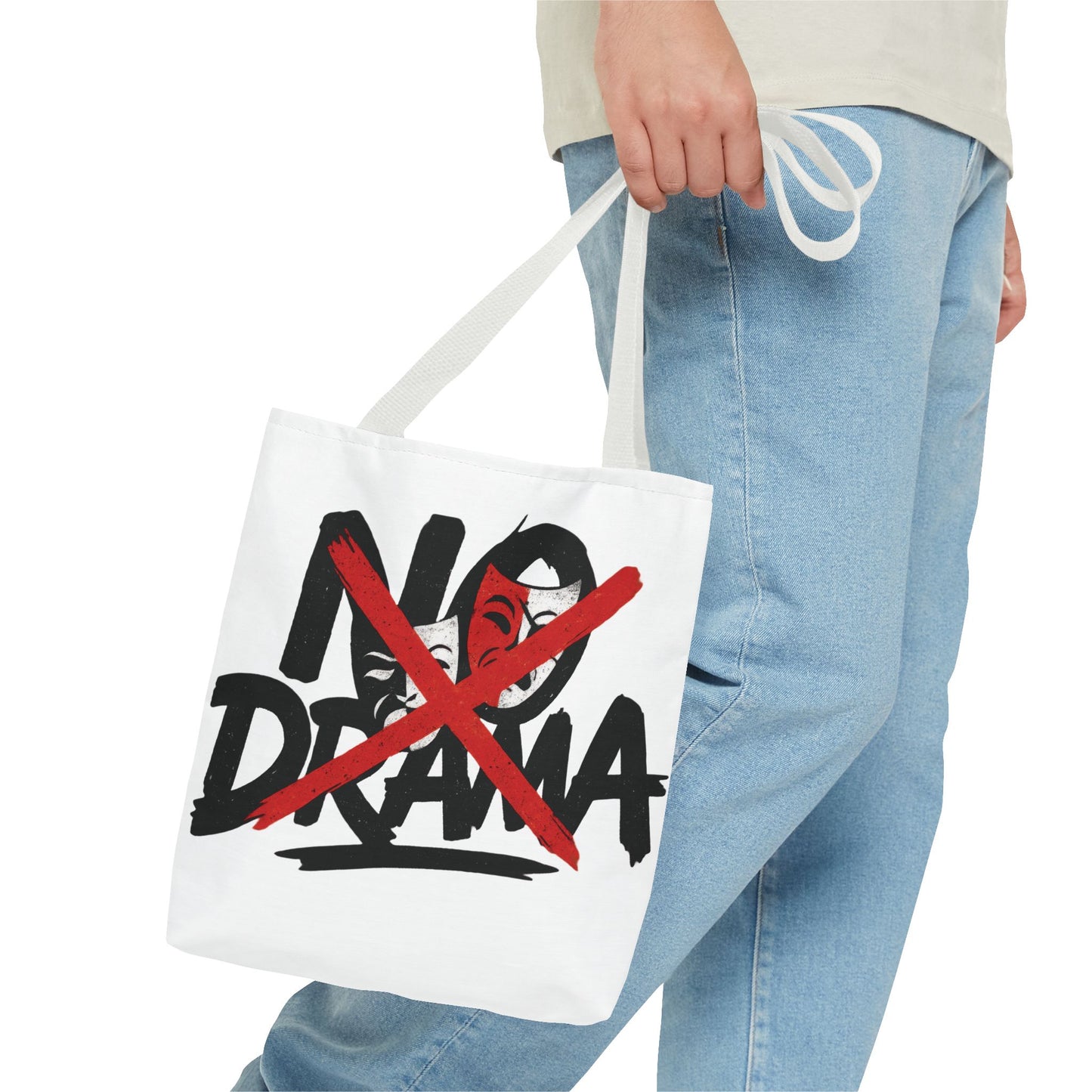 No Drama Tote Bag, Stylish Canvas Bag for Everyday Use, Perfect Gift for Friends, Beach Days, Shopping, and Travel, Large Tote Bag