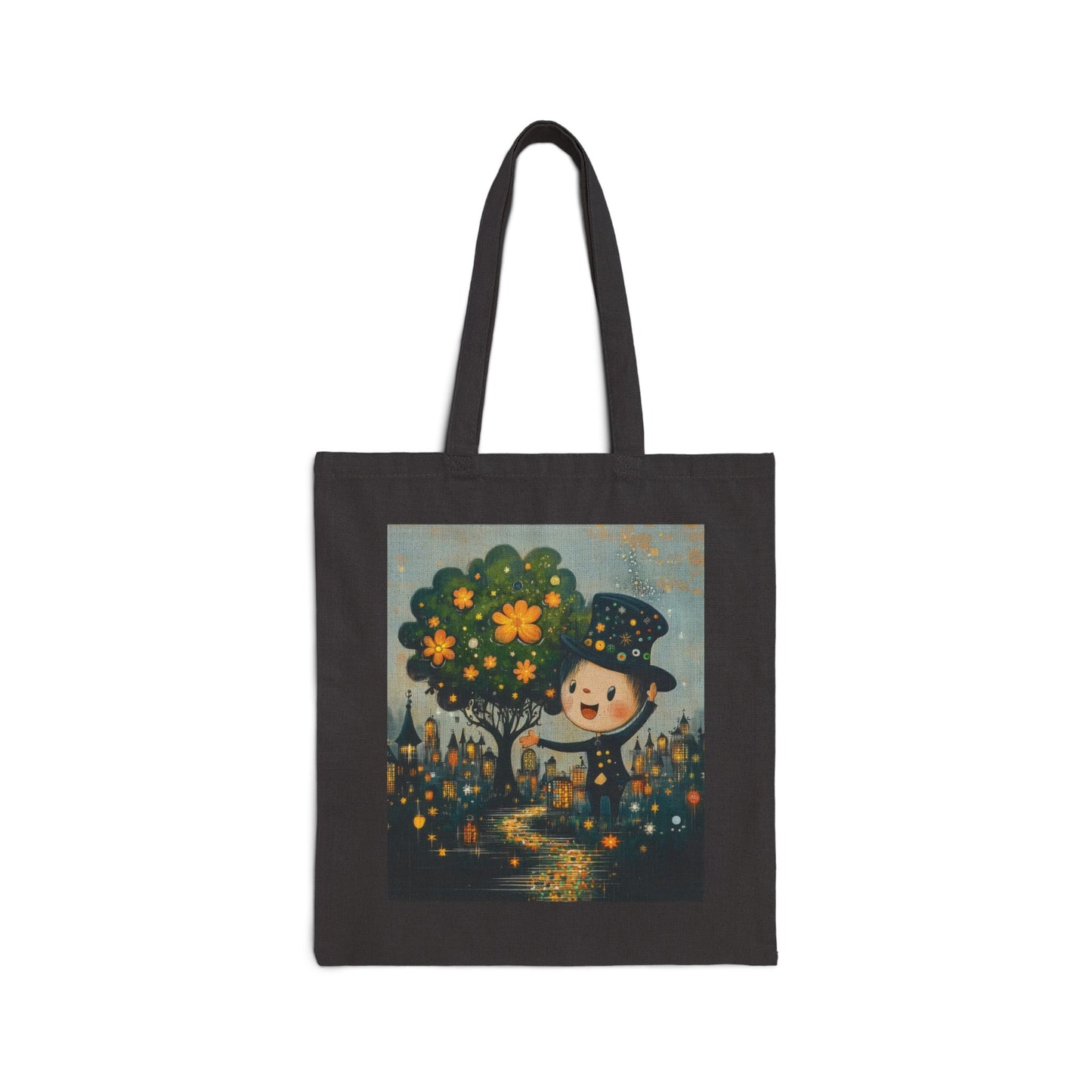 Eco-Friendly Cotton Canvas Tote Bag, Cute Gift for Nature Lovers, Beach Bag, Shopping Tote, Earth Day Accessory, Reusable Bag