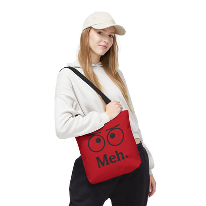 Meh. Tote Bag - Perfect Gift for Sarcastic Friends, Trendy Everyday Use, Unique Statement Accessory, Ideal for School, Work, Shopping