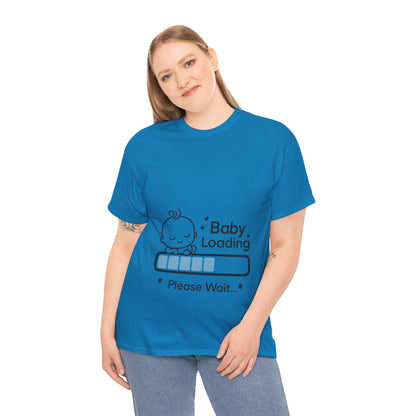 Baby Loading Maternity T-Shirt, Funny Pregnancy Announcement Tee, Mom To Be Gift, Expecting Baby Tee, Pregnancy Reveal Top, Baby Shower Gift