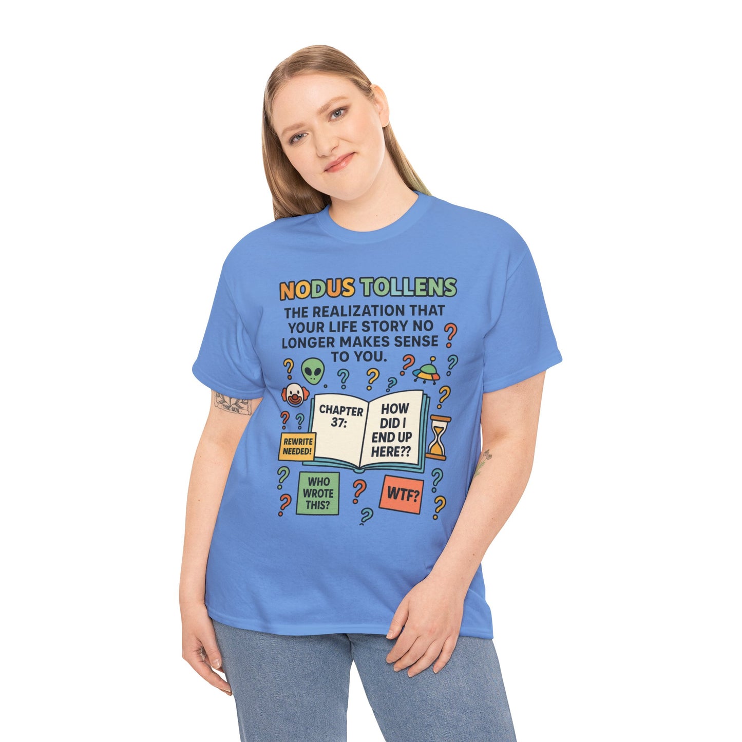Nodus Tollens Women's Tee, Latin Words, Moods & Modes, Self-Awareness, Personal Development, Funny Existential Graphic Tee, Book Lover Gift