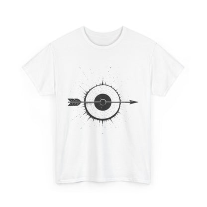 Artistic Arrow Graphic Unisex Cotton Tee, Motivational Shirt, Casual Wear, Gift for Him/Her, Trendy Fashion