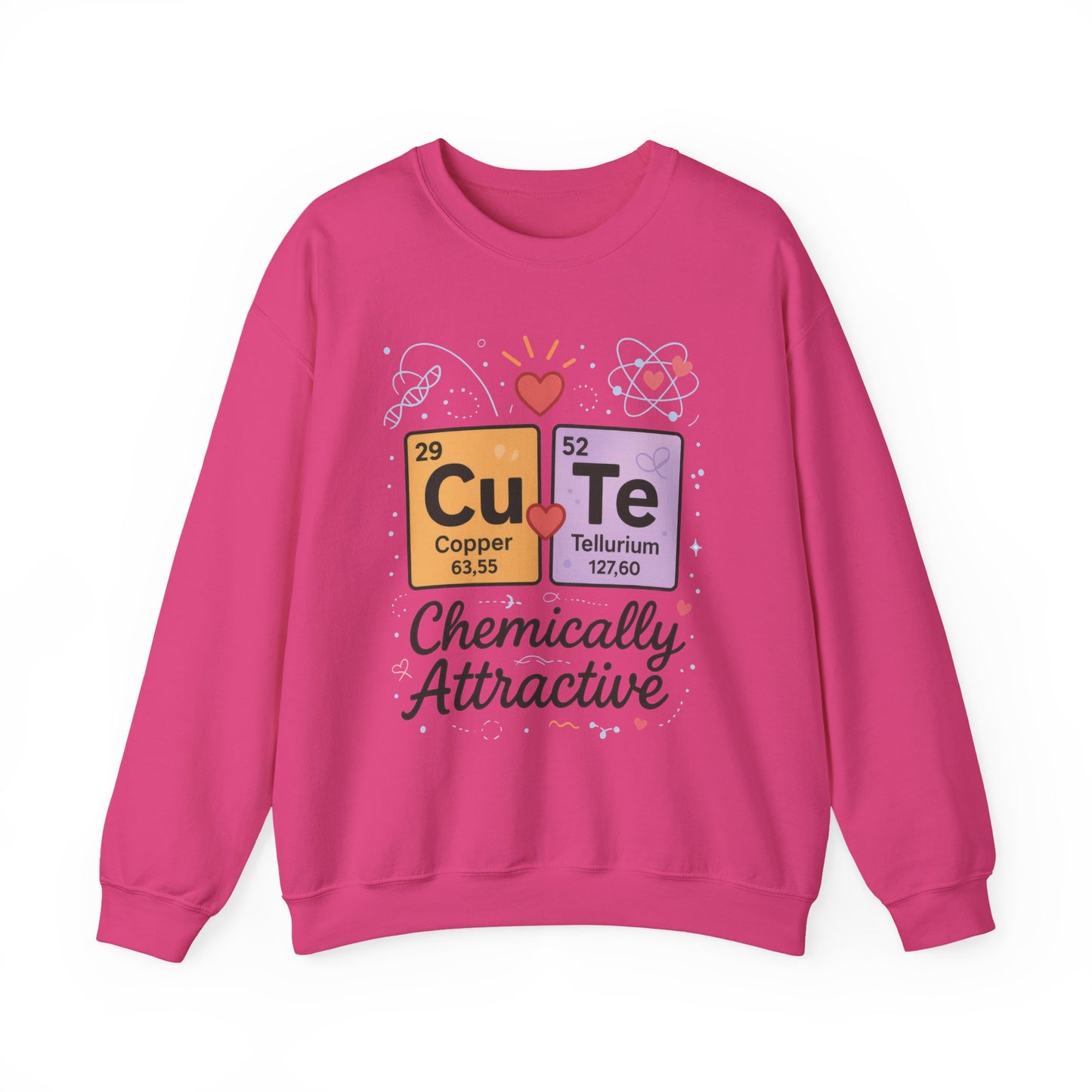 Cute Chemistry Sweatshirt for Women, Periodic Table Sweatshirt, Chemistry Gift for Her, Gift for Science Lovers, Valentine's Day Sweatshirt