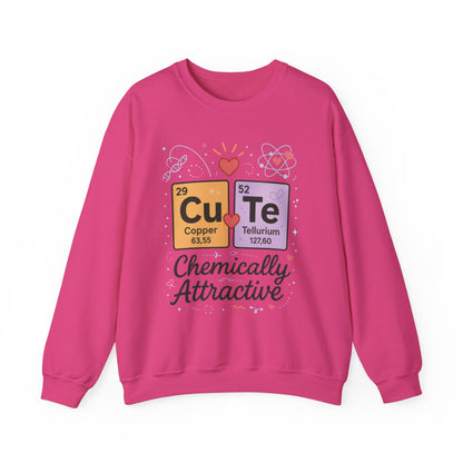 Cute Chemistry Sweatshirt for Women, Periodic Table Sweatshirt, Chemistry Gift for Her, Gift for Science Lovers, Valentine's Day Sweatshirt