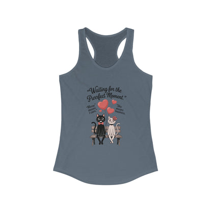 Love and Laughter Women's Tank - Cute Cat Design, Perfect for Summer, Valentine's Gift, Casual Wear, Gym Top