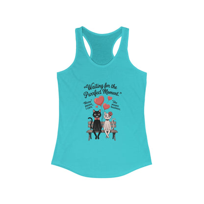 Love and Laughter Women's Tank - Cute Cat Design, Perfect for Summer, Valentine's Gift, Casual Wear, Gym Top