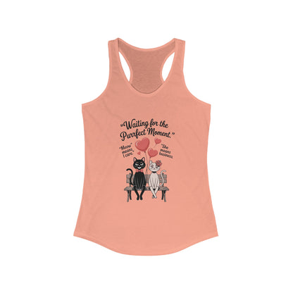 Love and Laughter Women's Tank - Cute Cat Design, Perfect for Summer, Valentine's Gift, Casual Wear, Gym Top