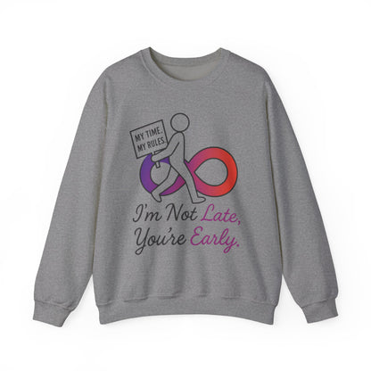 My Time, My Rules Funny Crewneck Sweatshirt, Womens Pullover, Gift for Her, Birthdays, Humor Clothing, Casual Style