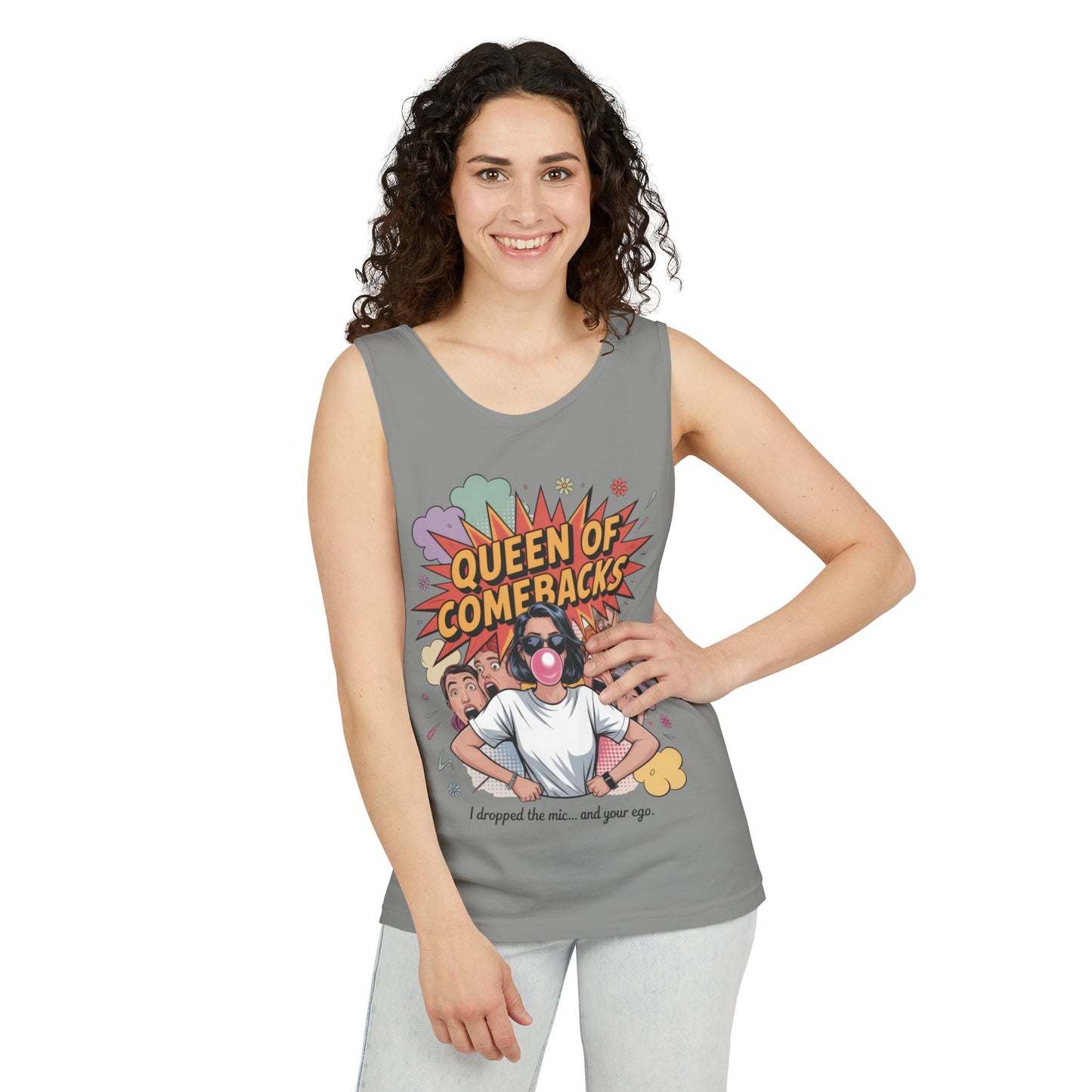Funny Women's Tank Top, Queen of Comebacks Tee, Funny Graphic Tank, Gift for Her, Casual Wear, Comedy Apparel