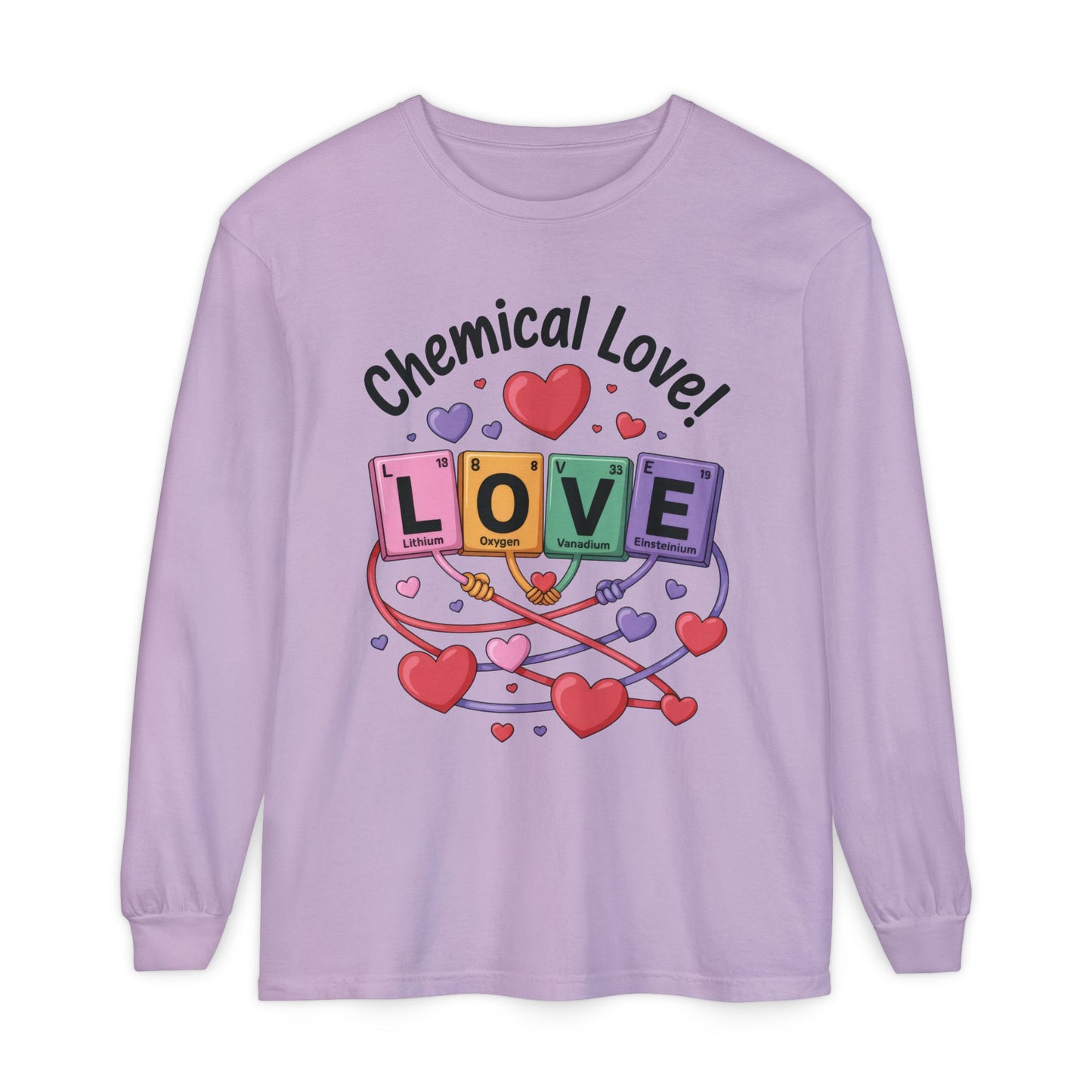 Chemical Love Long Sleeve T-Shirt Women's, Perfect Gift for Science Lovers, Valentine's Day, Chemistry Enthusiasts, Casual Wear, Cute [...]