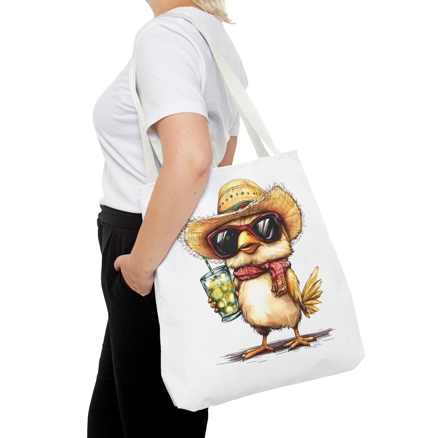 Chic Summer Tote Bag, Fun Bird Design, Beach Bag, Vacation Accessory, Perfect Gift for Bird Lovers, Eco-Friendly Shopper