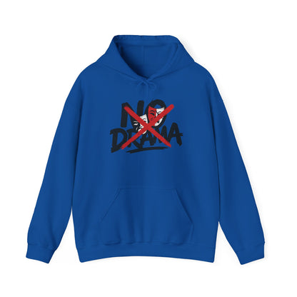 No Drama Mens Hoodie, Cozy Hoodie, Everyday Wear, Gift for Friend, Casual Fashion, Relaxed Vibes