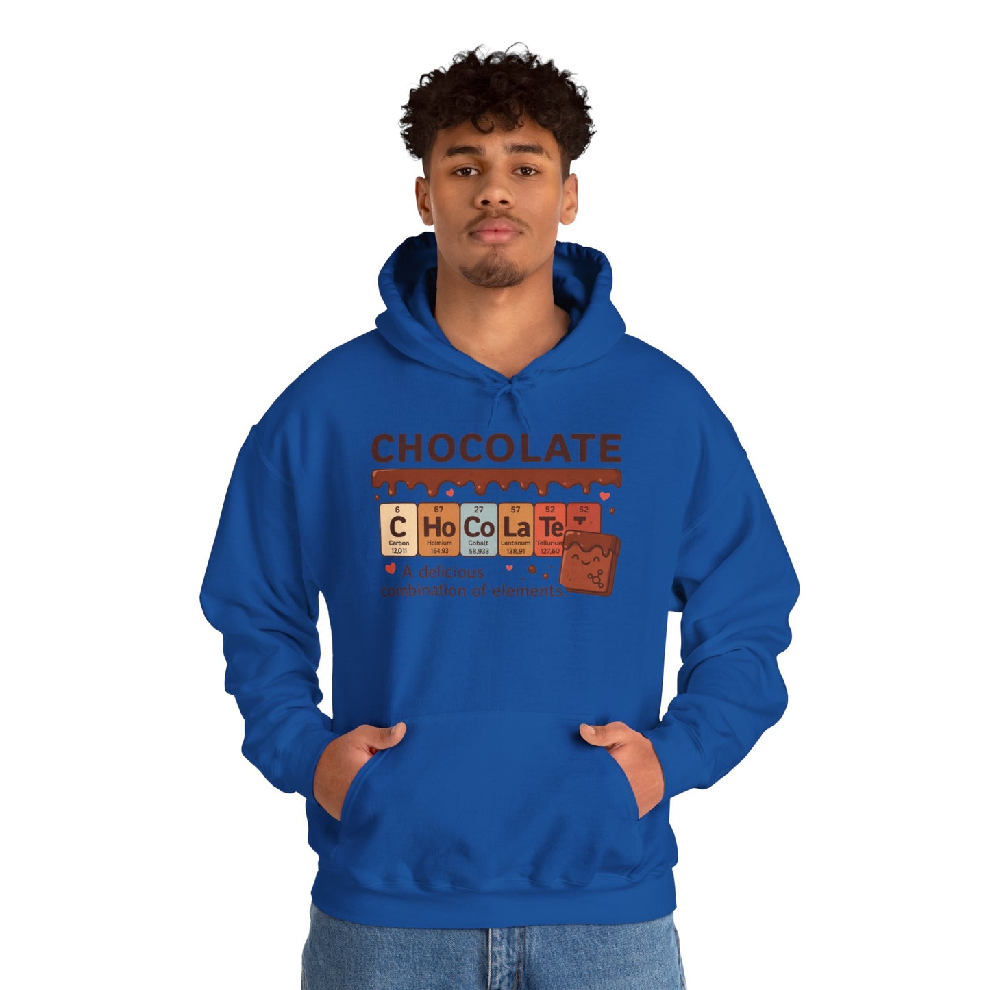 Chocolate Lover's Comfort Hoodie, Perfect Gift for Chemistry Lovers, Casual Wear, Sweet Treats Enthusiasts, Birthdays, Chemistry Students