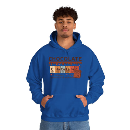 Chocolate Lover's Comfort Hoodie, Perfect Gift for Chemistry Lovers, Casual Wear, Sweet Treats Enthusiasts, Birthdays, Chemistry Students