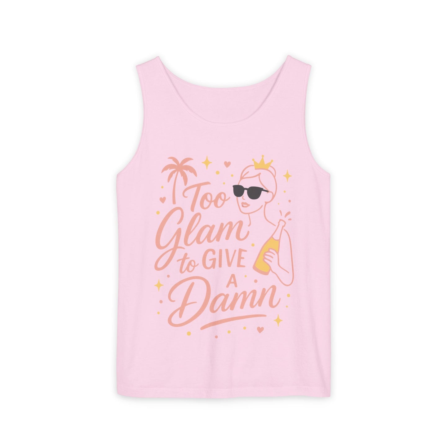 Too Glam to Give a Damn Bridal Party Tank Top, Bachelorette Party Tee, Bridesmaid Wedding Tee, Hen Party Top, Bridal Shower,Bridesmaids Gift
