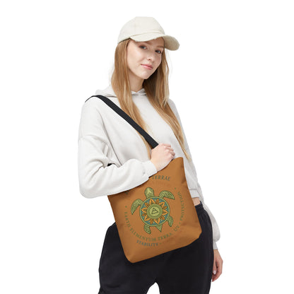 Spiritual Symbol Tote Bag, Eco-Friendly Shopping Bag, Meditation Pouch, Gift for Yogis, Bohemian Style, Sigillum Terrae Design
