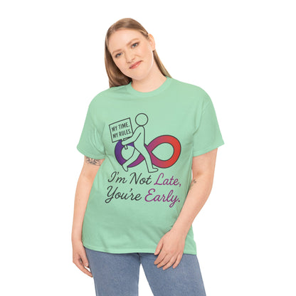 My Time My Rules Women's Heavy Cotton Tee, Funny T-Shirt, Casual Wear, women empowerment tee, confident woman shirt, self love t shirt