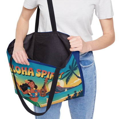 Aloha Spirit Weekender Tote Bag, Beach Bag, Travel Tote, Vacation Accessory, Summer Bag, Hawaii Inspired