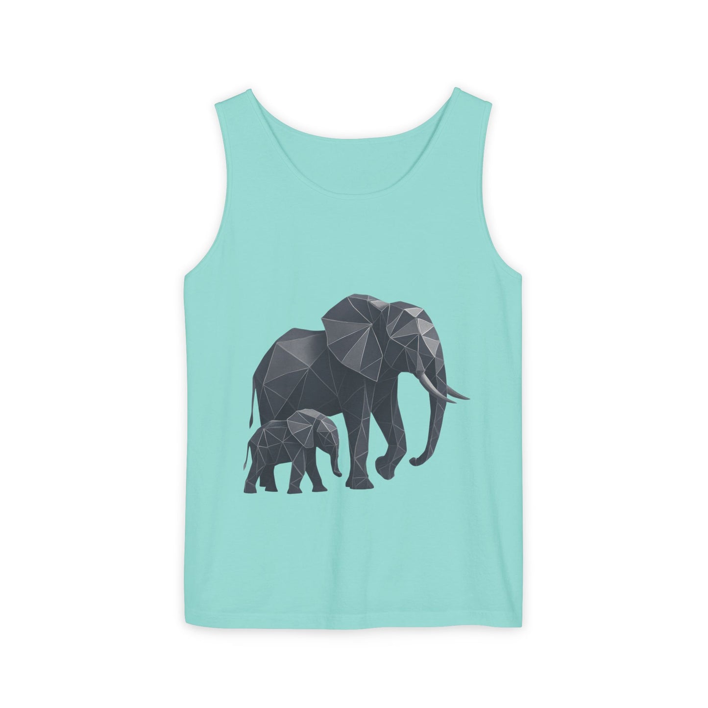 Elephant Family Unisex Tank Top, Animal Lover Gift, Casual Wear, Summer Essentials, Eco-Friendly Apparel, Wildlife Shirt