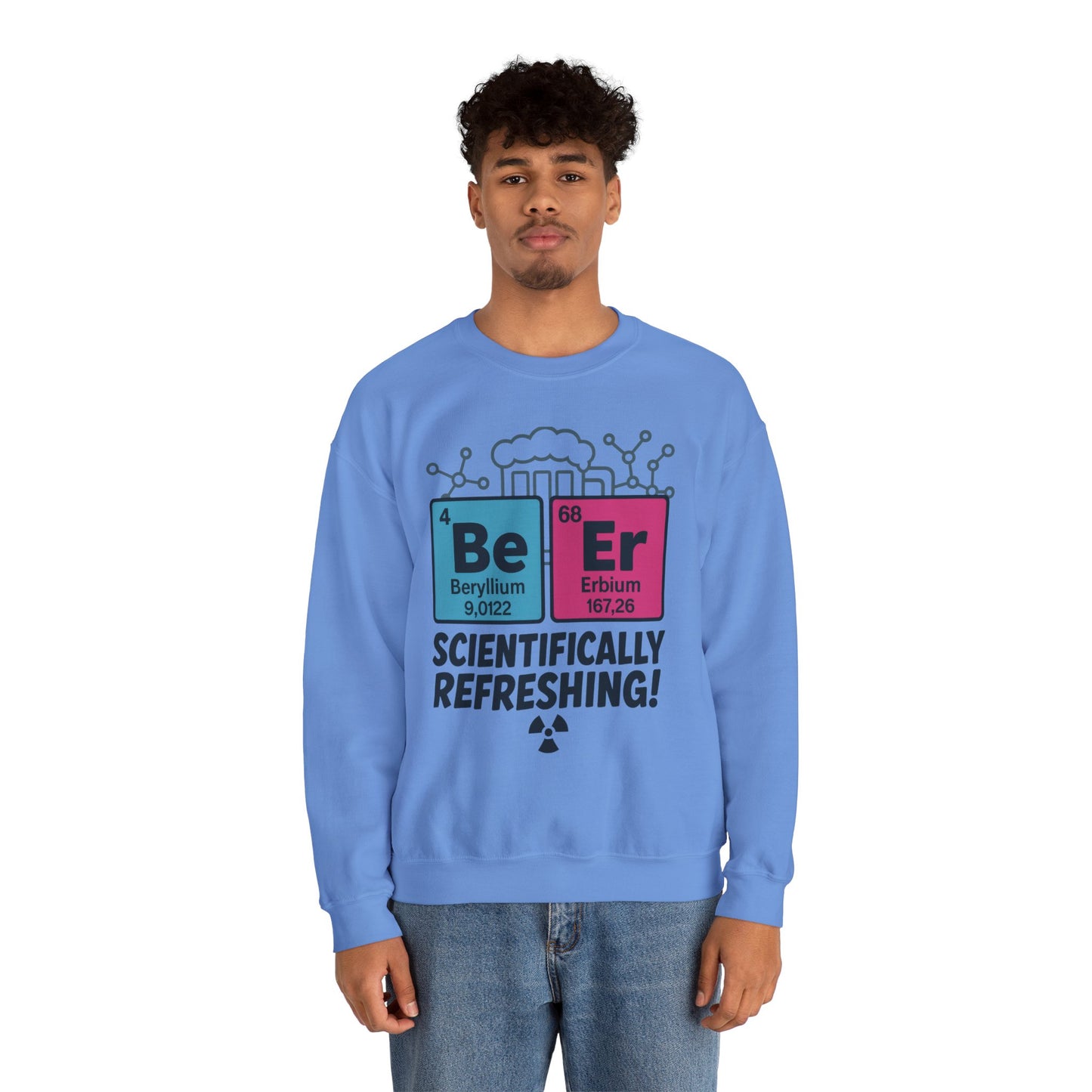 Scientifically Refreshing Beer Mens Sweatshirt, Gift for Beer Lovers, Science-Inspired Apparel, Perfect for Parties and Gatherings