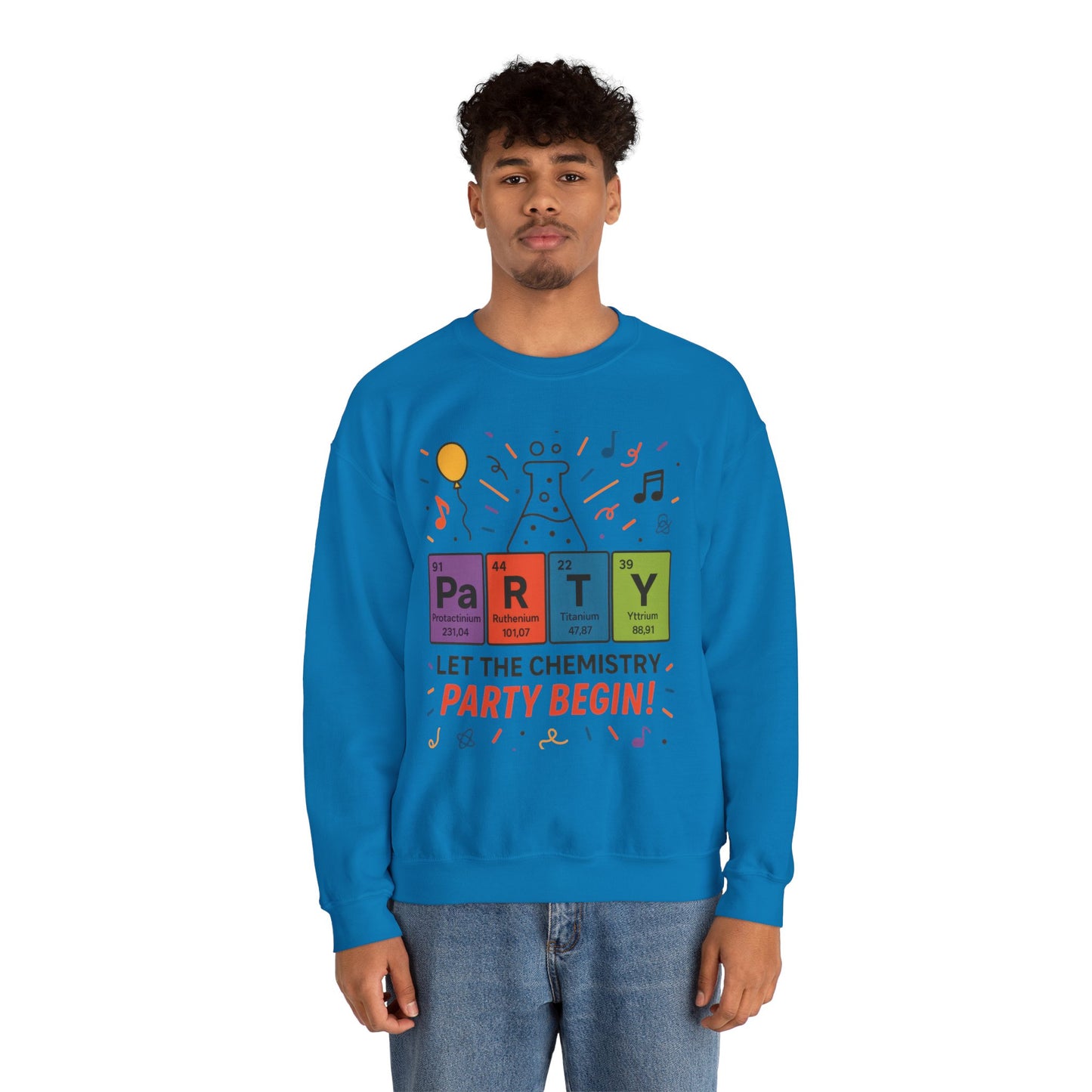 Party Chemistry Crewneck Sweatshirt, Chemistry Sweatshirt, Science Gift, Cute Crew Neck, Birthday Sweatshirt, Unisex Pullover