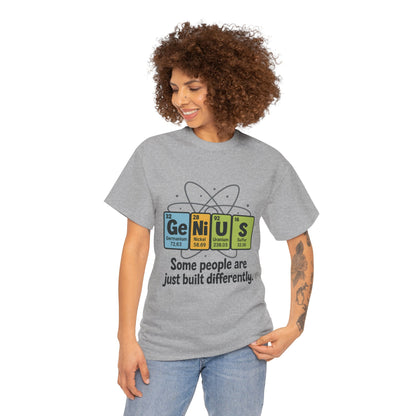 Funny Womens Genius T-Shirt, Periodic Table Nerd Shirt, Science Humor Tee, Gift for Nerds, Science Lovers Gift, Genius Science Tee