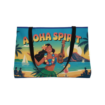 Aloha Spirit Weekender Tote Bag, Beach Bag, Travel Tote, Vacation Accessory, Summer Bag, Hawaii Inspired