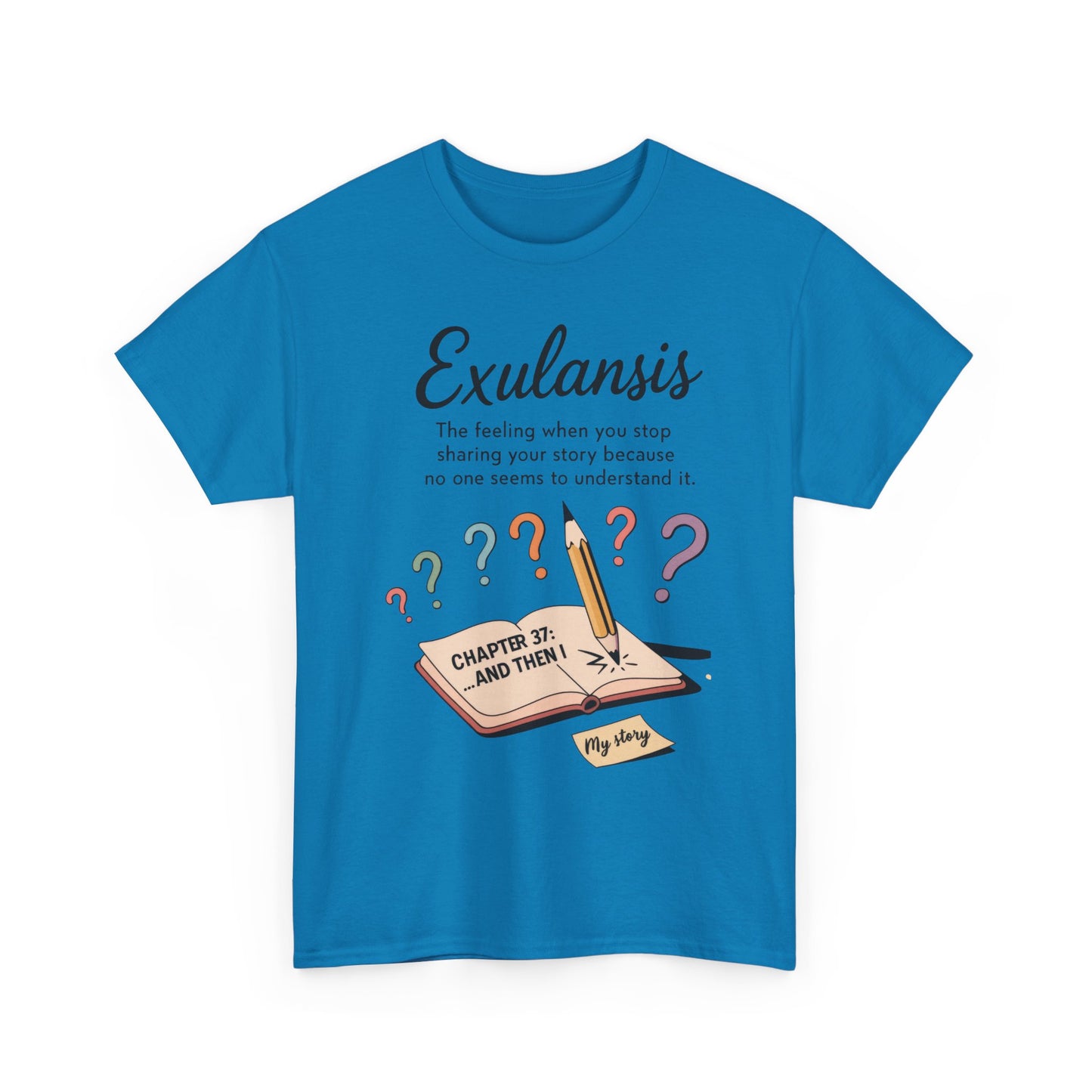 Exulansis Shirt, Emotional Aesthetic Word Tee, Deep Meaning Typography Graphic Tee, Women's Heavy Cotton Tee, deep meaning t shirt