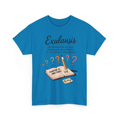 Exulansis Shirt, Emotional Aesthetic Word Tee, Deep Meaning Typography Graphic Tee, Women's Heavy Cotton Tee, deep meaning t shirt