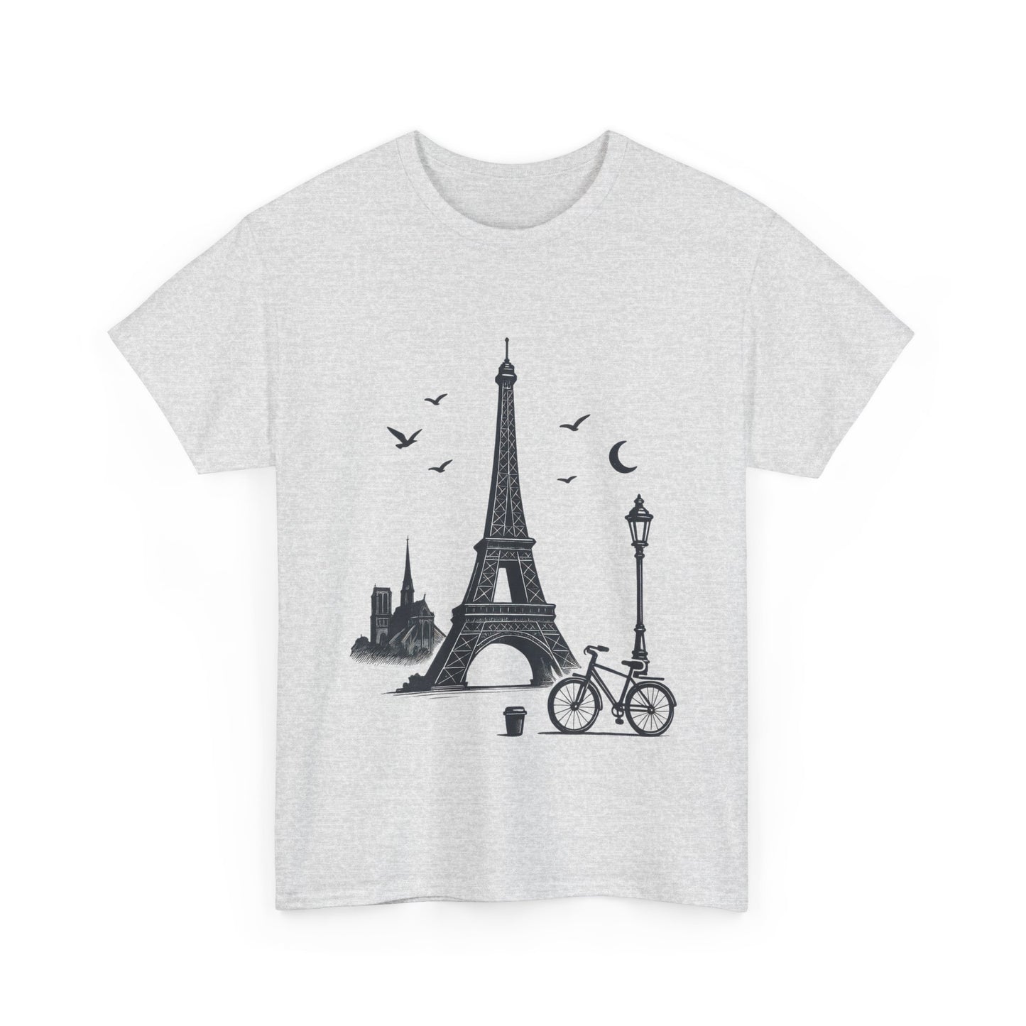 Eiffel Tower Graphic Tee, Parisian Style T-Shirt, Casual Summer Top, Travel Gift, Unisex Cotton Shirt
