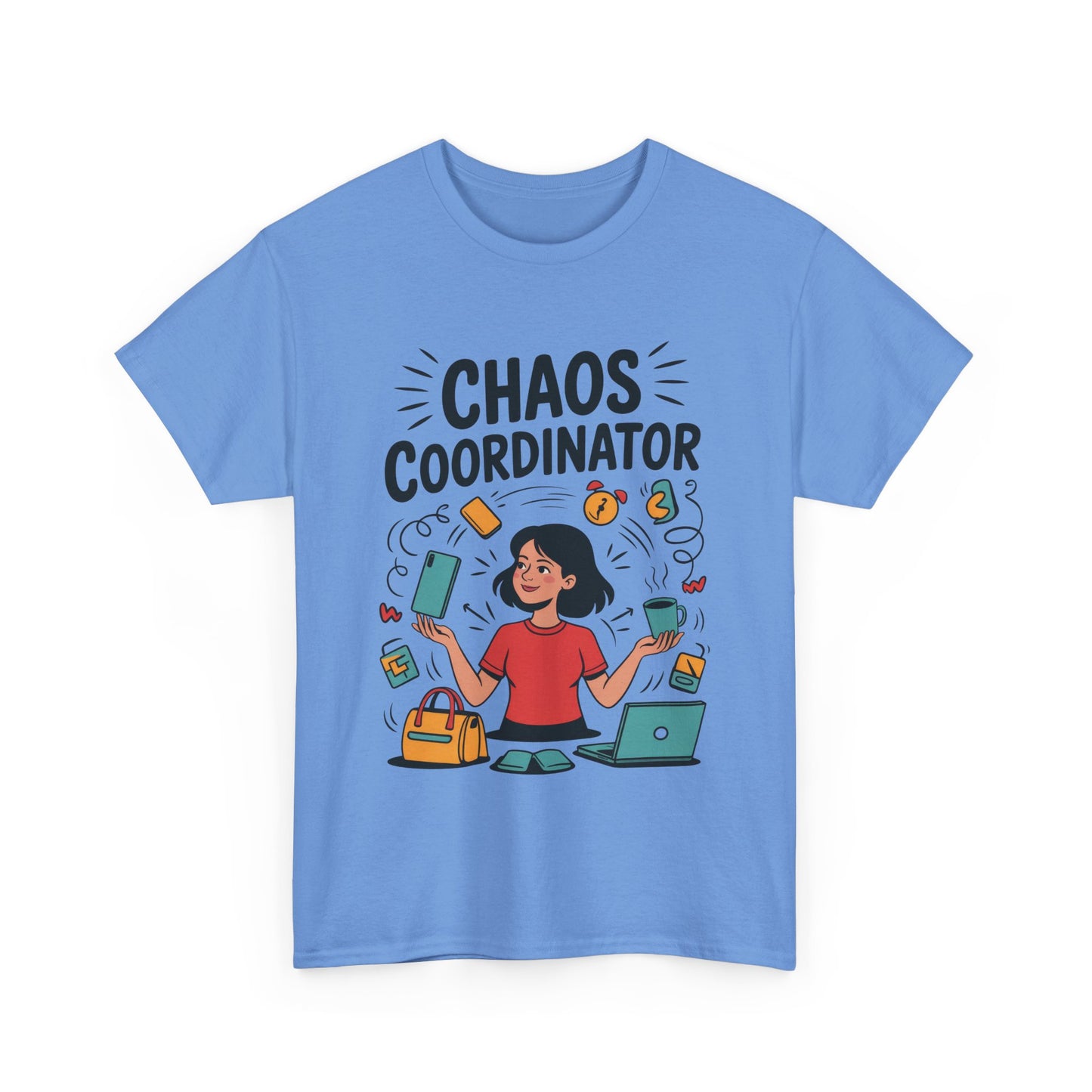 Chaos Coordinator Heavy Cotton Tee, Gift for Busy Moms, Mother's Day Gift, Funny Mom Life Shirt,  Busy Life Humor T-Shirt