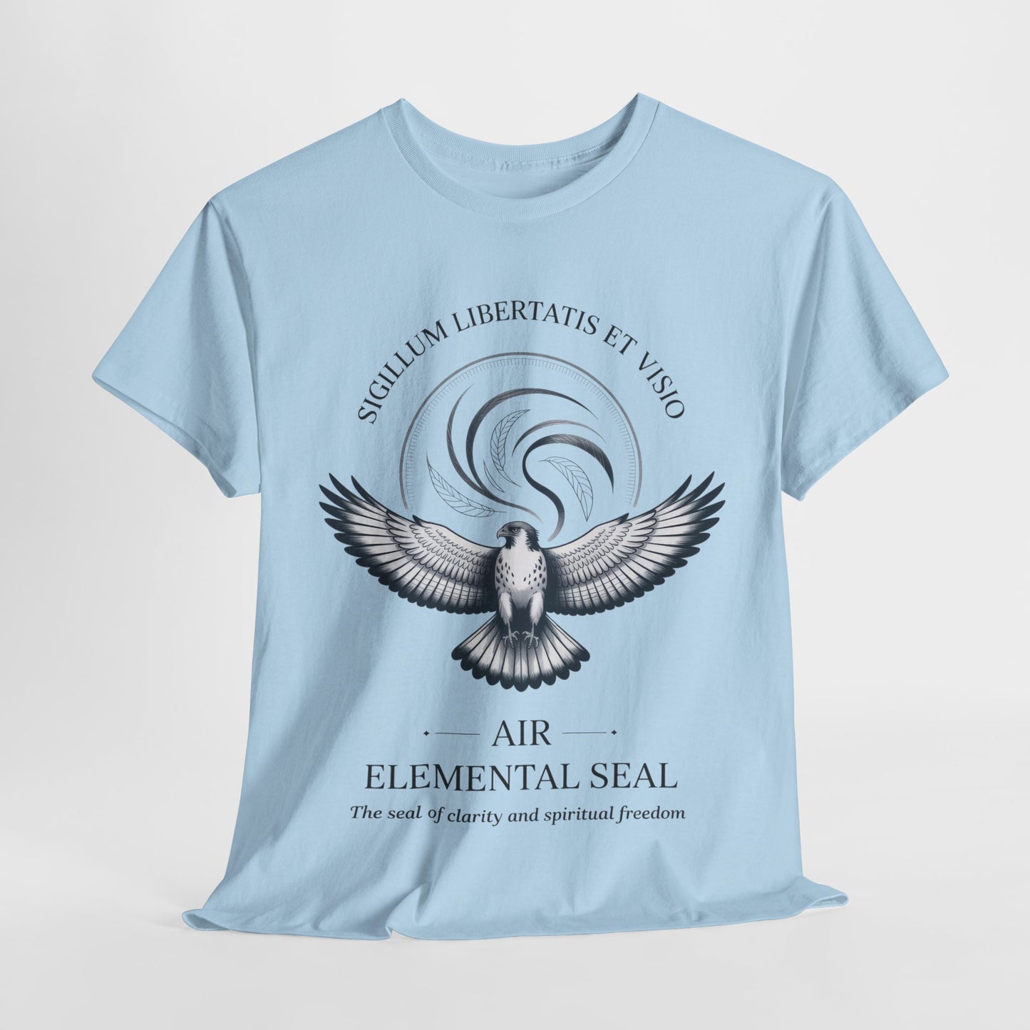 Air Elemental Seal Unisex Cotton Tee, Clarity & Spiritual Freedom Symbol Tee, Unisex Elemental Shirt, Vision Totem Gift, Spiritual Gift