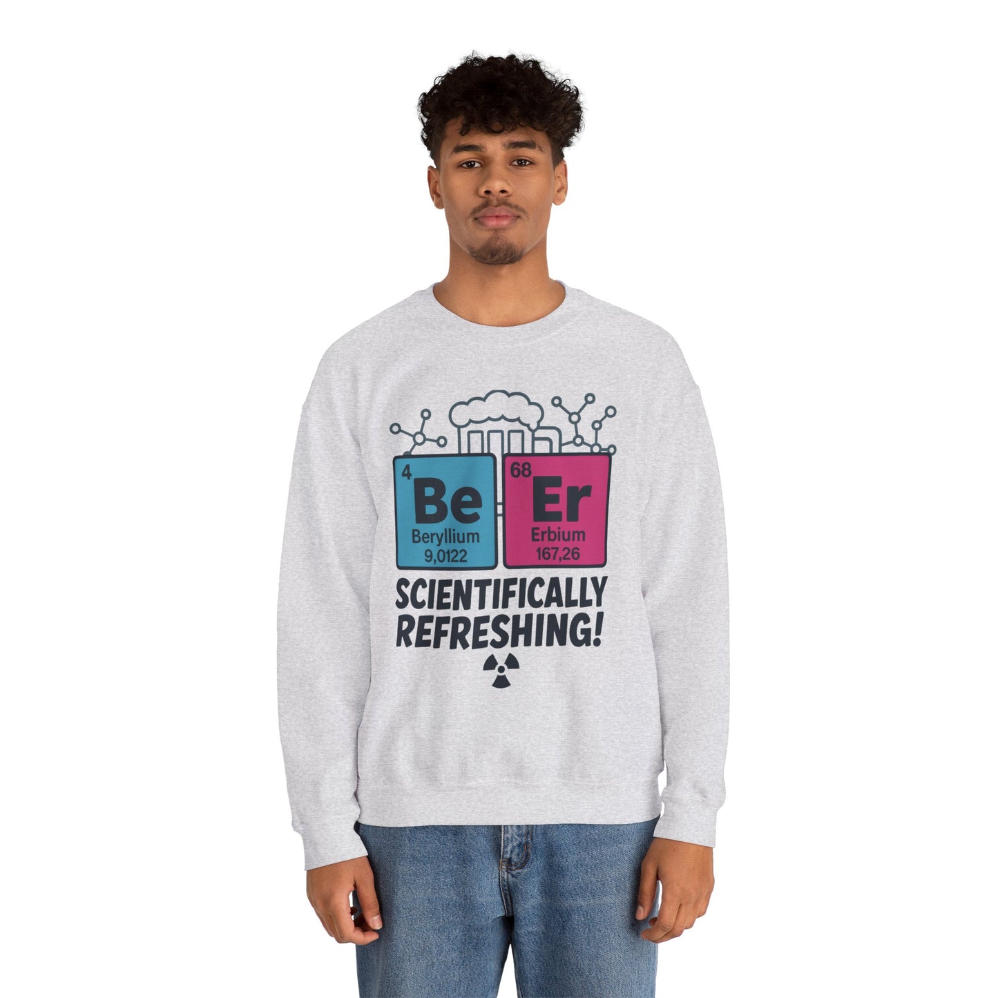Scientifically Refreshing Beer Mens Sweatshirt, Gift for Beer Lovers, Science-Inspired Apparel, Perfect for Parties and Gatherings