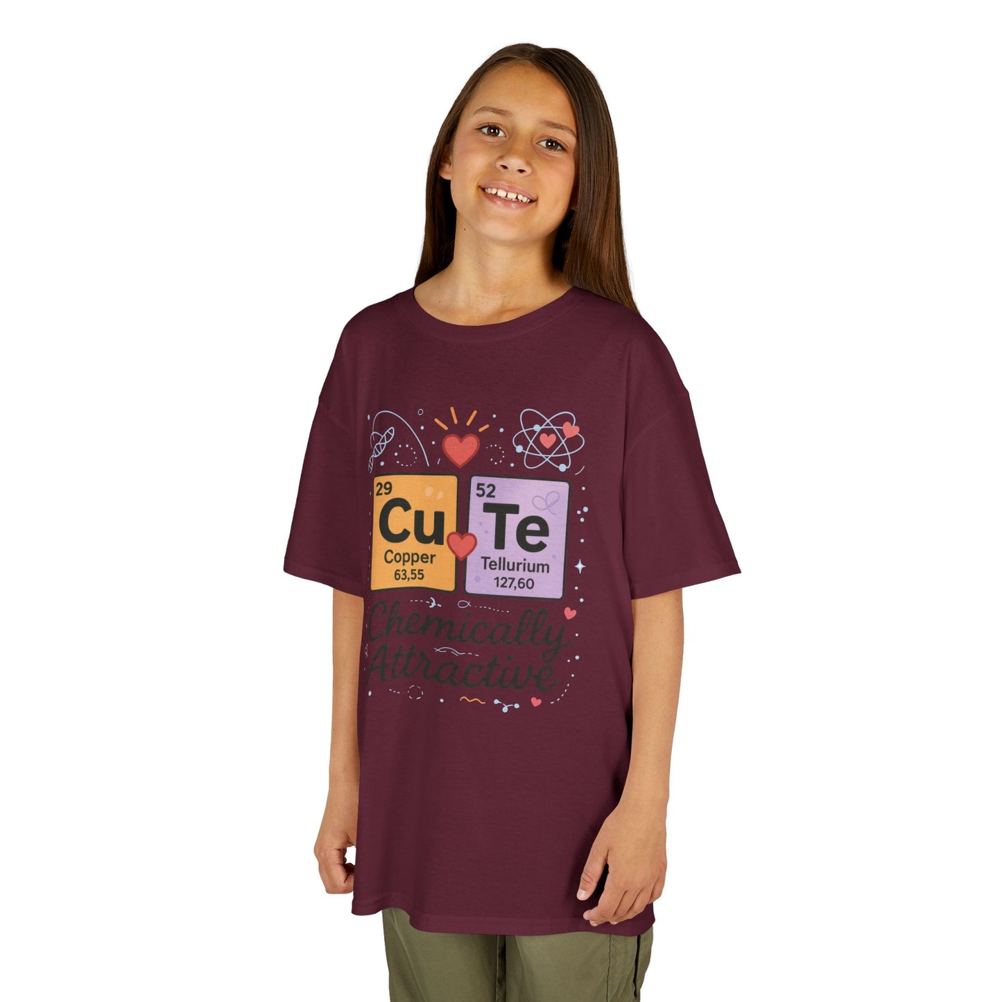 Cute Science Kids TeeT-Shirt, Periodic Table Tee, Funny Nerdy Gift for Young Girl, Cute Chemistry Young Girl T-Shirt, Classroom Wear