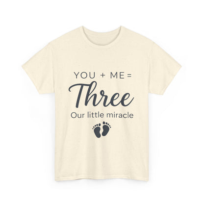 Maternity T-Shirt, Cute Pregnancy Announcement Shirt, Our Little Miracle Expecting Mom Gift, Baby Reveal Tee, Baby Showers Gift