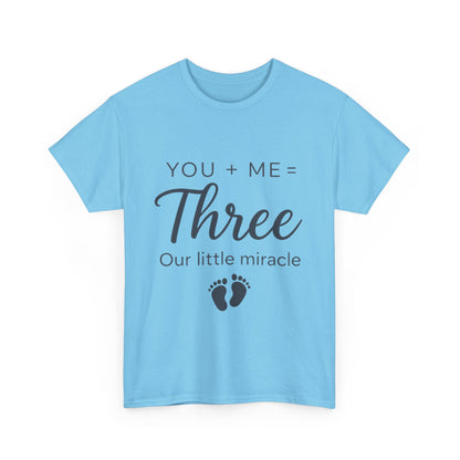 Maternity T-Shirt, Cute Pregnancy Announcement Shirt, Our Little Miracle Expecting Mom Gift, Baby Reveal Tee, Baby Showers Gift