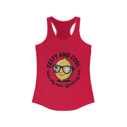 Zesty Lemon Tank Top, Womens Heavy Cotton Tank, Funny Graphic Tee, Summer Apparel, Gift for Lemon Lovers, Beachwear, Funny Summer Tee