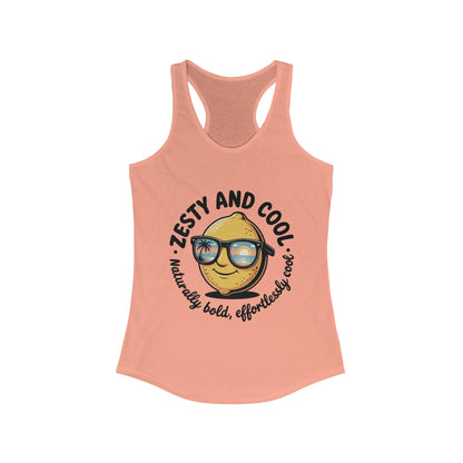 Zesty Lemon Tank Top, Womens Heavy Cotton Tank, Funny Graphic Tee, Summer Apparel, Gift for Lemon Lovers, Beachwear, Funny Summer Tee