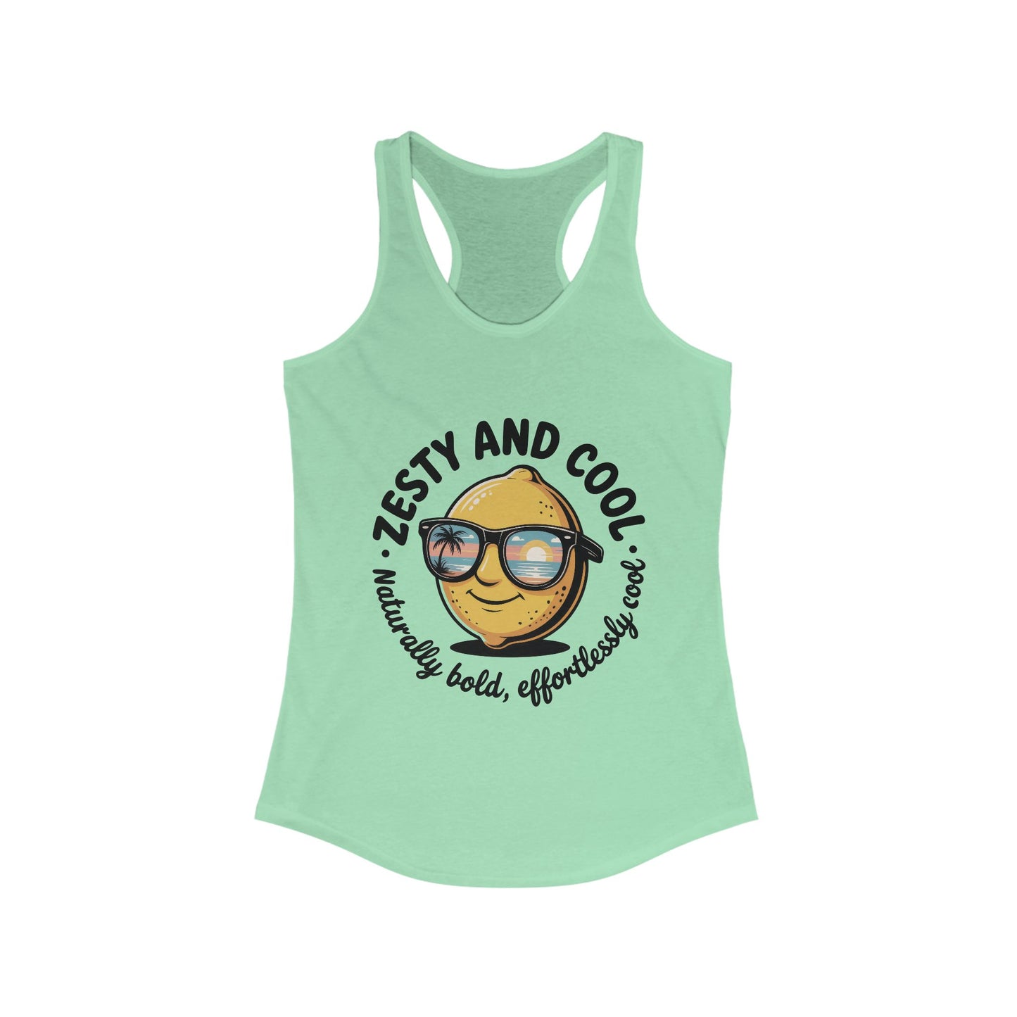Zesty Lemon Tank Top, Womens Heavy Cotton Tank, Funny Graphic Tee, Summer Apparel, Gift for Lemon Lovers, Beachwear, Funny Summer Tee