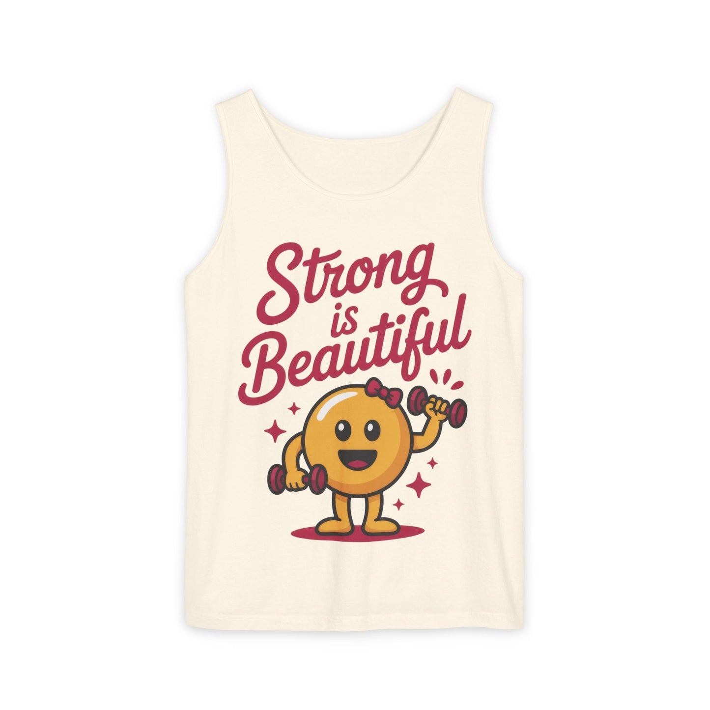 Strong is Beautiful Womens Tank Top, Cute Fitness and Gym Motivation Shirt, Workout Shirt, Exercise Top, Gift for Her, Summer Activewear