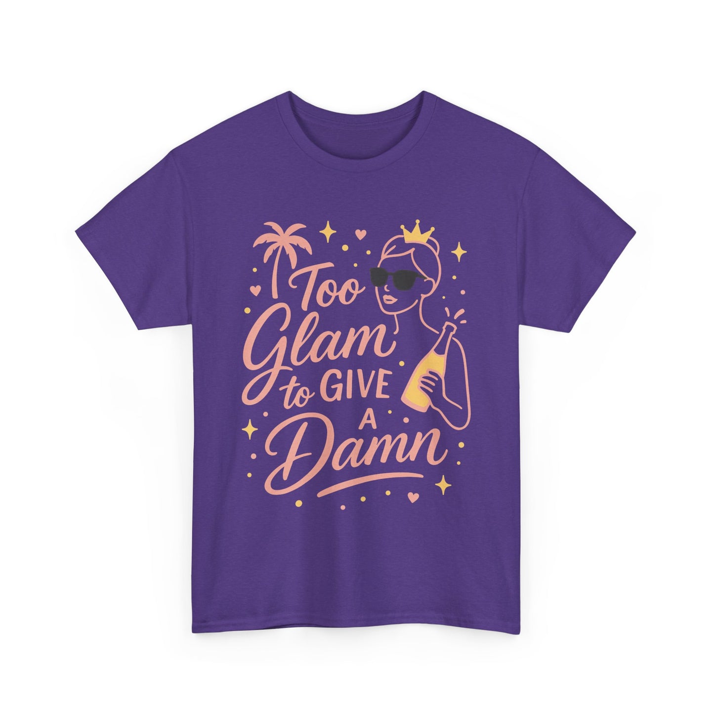 Too Glam to Give a Damn Bridal Party Shirt, Bachelorette Party Tee, Bridesmaid Wedding Tee, Hen Party Top, Bridal Shower,  Bridesmaids Gift