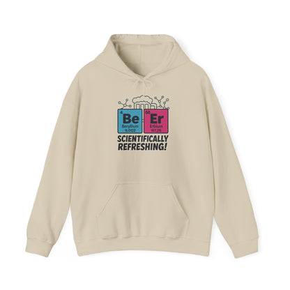 Scientifically Refreshing Beer Mens Hoodie, Gift for Beer Lovers, Science-Inspired Apparel, Perfect for Parties and Gatherings