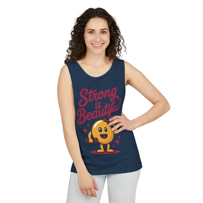 Strong is Beautiful Womens Tank Top, Cute Fitness and Gym Motivation Shirt, Workout Shirt, Exercise Top, Gift for Her, Summer Activewear